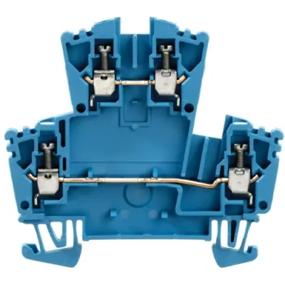Multi level terminal block, screw connection, 0.5-4.0 mm², 24 A, 6 kV, blue, 1041180000 - 1