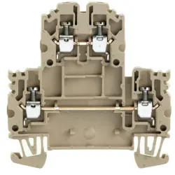 Multi level terminal block, screw connection, 0.5-4.0 mm², 24 A, 8 kV, dark beige, 1041600000