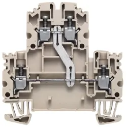 Multi level terminal block, screw connection, 0.5-4.0 mm², 24 A, 8 kV, dark beige, 1041610000