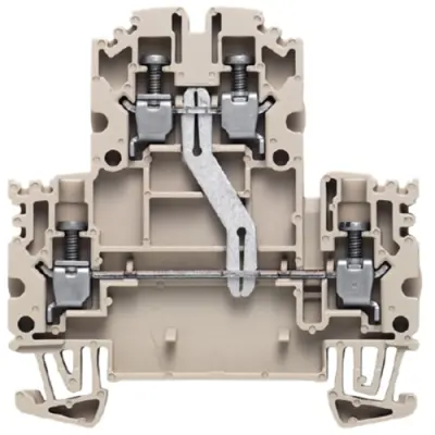 Multi level terminal block, screw connection, 0.5-4.0 mm², 24 A, 8 kV, dark beige, 1041610000 - 1