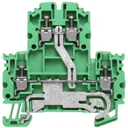 Multi level terminal block, screw connection, 0.5-4.0 mm², 24 A, 8 kV, yellow/green, 1041620000