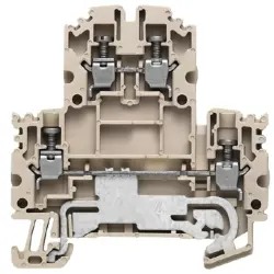 Multi level terminal block, screw connection, 0.5-4.0 mm², 24 A, 8 kV, dark beige, 1041650000