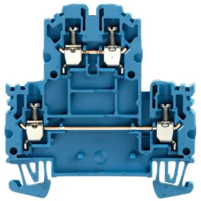 Multi level terminal block, screw connection, 0.5-4.0 mm², 24 A, 8 kV, blue, 1041680000 - 1