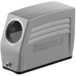 Grommet housing, size A16, die-cast aluminum, M20, angled, longitudinal bow locking, IP65, 1041760000