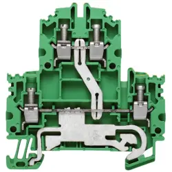 Multi level terminal block, screw connection, 0.5-4.0 mm², 32 A, 8 kV, yellow/green, 1041920000