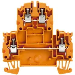 Multi level terminal block, screw connection, 0.5-4.0 mm², 32 A, 8 kV, orange, 1041960000