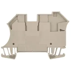 Through terminal block, screw connection, 1.5-16 mm², 2 pole, 57 A, 8 kV, dark beige, 1042400000
