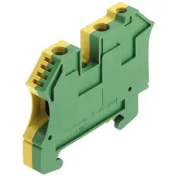 Protective conductor terminal, screw connection, 1.5-16 mm², 2 pole, 1200 A, 8 kV, yellow/green, 1042500000