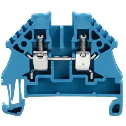 Through terminal block, screw connection, 0.5-4.0 mm², 2 pole, 32 A, 6 kV, blue, 1042680000