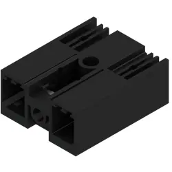 Pin header, 2 pole, pitch 7.62 mm, angled, black, 1048390000