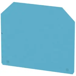 End/Intermediate plate for terminal block, 1050180000