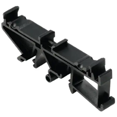 DIN rail clamp, PA, (W x H x D) 17.5 x 79.2 x 26.6 mm, black, for enclosure, 1057530000 - 1