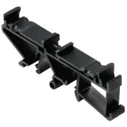 DIN rail clamp, PA, (W x H x D) 17.5 x 79.2 x 26.6 mm, black, for enclosure, 1057530000