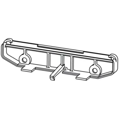 End plate, PA, (W x H x D) 27.2 x 108.2 x 23.8 mm, black, for enclosure, 1057540000 - 1