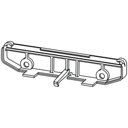 End plate, PA, (W x H x D) 27.2 x 108.2 x 23.8 mm, black, for enclosure, 1057540000