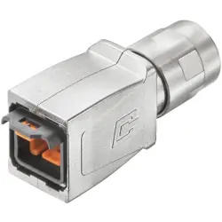 FO connector housing, silver, 1058100000
