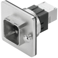 Modular adapter, RJ45 socket to RJ45 socket, straight, Cat 6, 1058250000