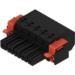 Socket header, 5 pole, pitch 7.62 mm, straight, black, 1060480000