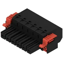 Socket header, 6 pole, pitch 7.62 mm, straight, black, 1060490000