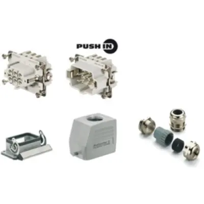 Connector kit, size 3, 6 pole + PE , IP65, 1061720000 - 1