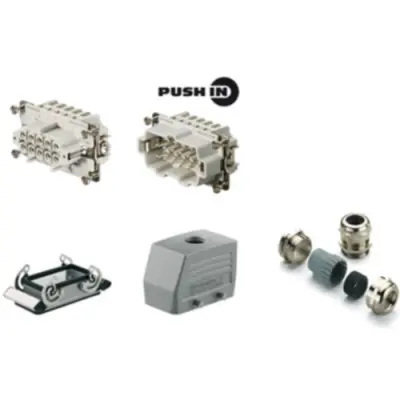 Connector kit, size 4, 10 pole + PE , IP65, 1061730000 - 1