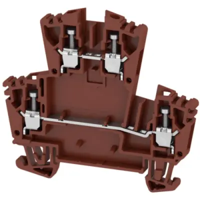 Multi level terminal block, screw connection, 0.5-4.0 mm², 24 A, 6 kV, brown, 1067950000 - 1
