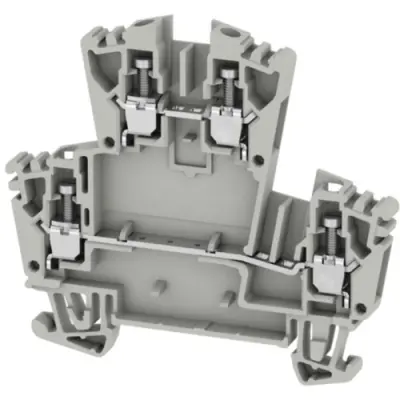 Multi level terminal block, screw connection, 0.5-4.0 mm², 24 A, 6 kV, gray, 1067970000 - 1