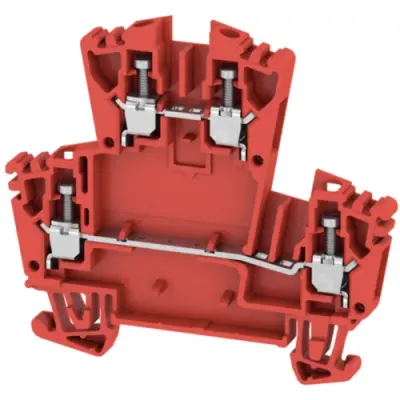 Multi level terminal block, screw connection, 0.5-4.0 mm², 24 A, 6 kV, red, 1068010000 - 1