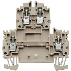Multi level terminal block, screw connection, 0.5-4.0 mm², 32 A, 8 kV, black, 1068050000