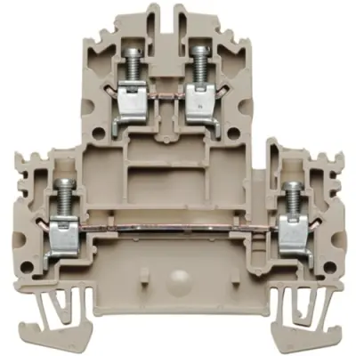 Multi level terminal block, screw connection, 0.5-4.0 mm², 32 A, 8 kV, black, 1068050000 - 1