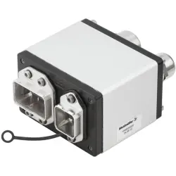 Module mounting, silver, screw mounting, for RJ45 connector, 1068830000