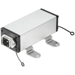 Module mounting, silver, screw mounting, for RJ45 connector, 1068840000