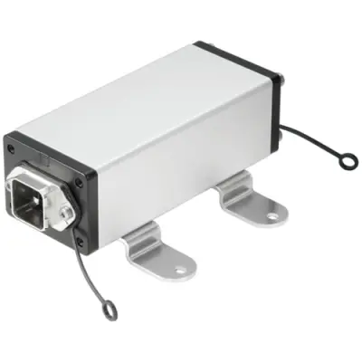 Module mounting, silver, screw mounting, for RJ45 connector, 1068840000 - 1