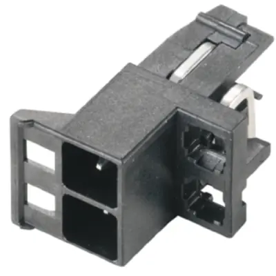 Pin header, 2 pole, pitch 5 mm, angled, black, 1069650000 - 1