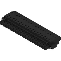 Socket header, 19 pole, pitch 5.08 mm, straight, black, 2789950000