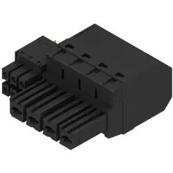 Socket header, 4 pole, pitch 7.62 mm, straight, black, 1080440000