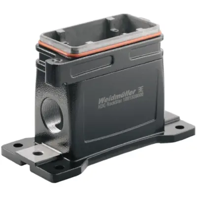 Surface mount housing, size B16, die-cast aluminum, M32, angled, screw locking, IP66/IP68, 1081350000 - 1