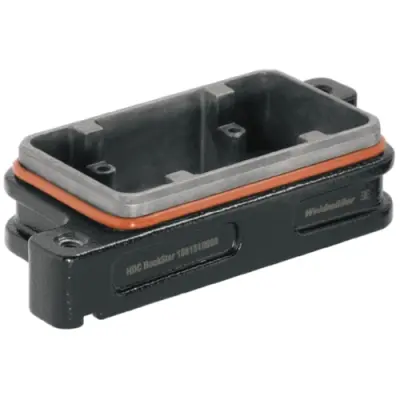 Surface mount housing, size B6, die-cast aluminum, screw locking, IP66/IP68, 1081510000 - 1