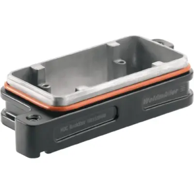 Surface mount housing, size B10, die-cast aluminum, screw locking, IP66/IP68, 1081520000 - 1