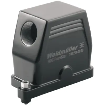Grommet housing, size B10, die-cast aluminum, M32, angled, screw locking, IP66/IP68, 1082660000 - 1