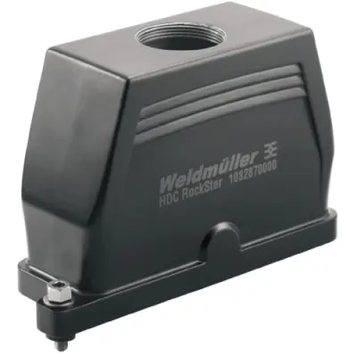Grommet housing, size B24, die-cast aluminum, M40, straight, screw locking, IP66/IP68, 1082870000 - 1