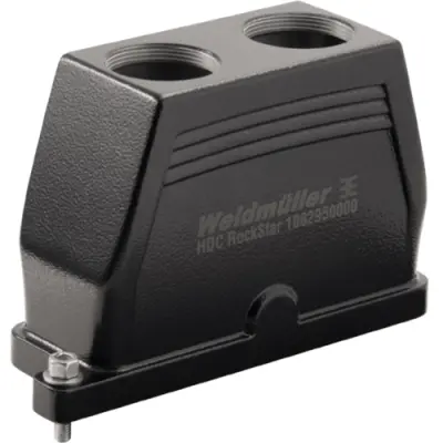 Grommet housing, size B24, die-cast aluminum, 2 x M40, straight, screw locking, IP66/IP68, 1082950000 - 1