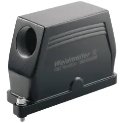 Grommet housing, size B24, die-cast aluminum, M32, angled, screw locking, IP66/IP68, 1082970000