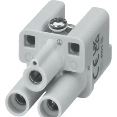 Socket contact insert, 1, 5 pole, push-in, with PE contact, 3023890000 - 1