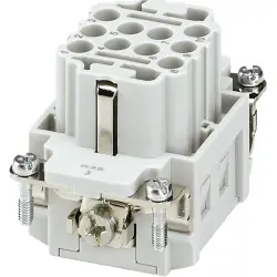 Socket contact insert, 3, 10 pole, push-in, with PE contact, 3125060000
