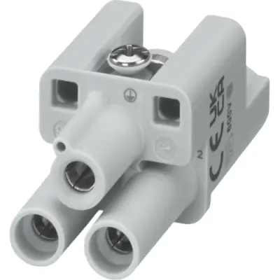 Socket contact insert, 1, 2 pole, axial screw connection, 3100770000 - 1
