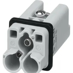 Pin contact insert, 1, 2 pole, axial screw connection, 3100530000