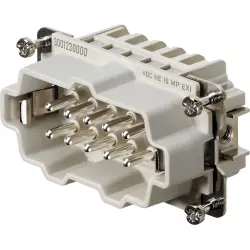Pin contact insert, 4, 10 pole, push-in, with PE contact, 3001230000