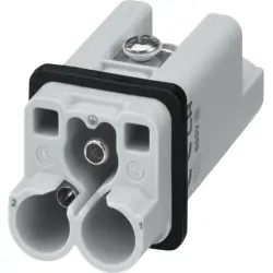 Pin contact insert, 1, 2 pole, axial screw connection, 3100760000