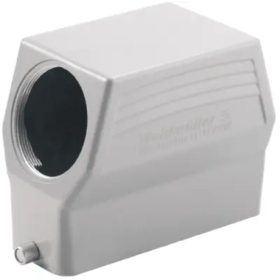 Grommet housing, size D64, die-cast aluminum, M50, angled, longitudinal bow locking, IP65, 1111150000 - 1